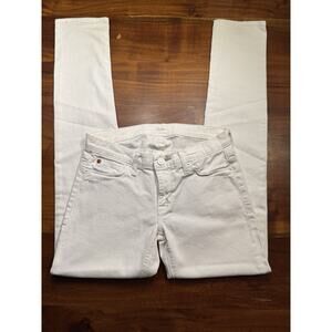 Hudson Women’s White Low rise Stretch Skinny Jeans Sz 26